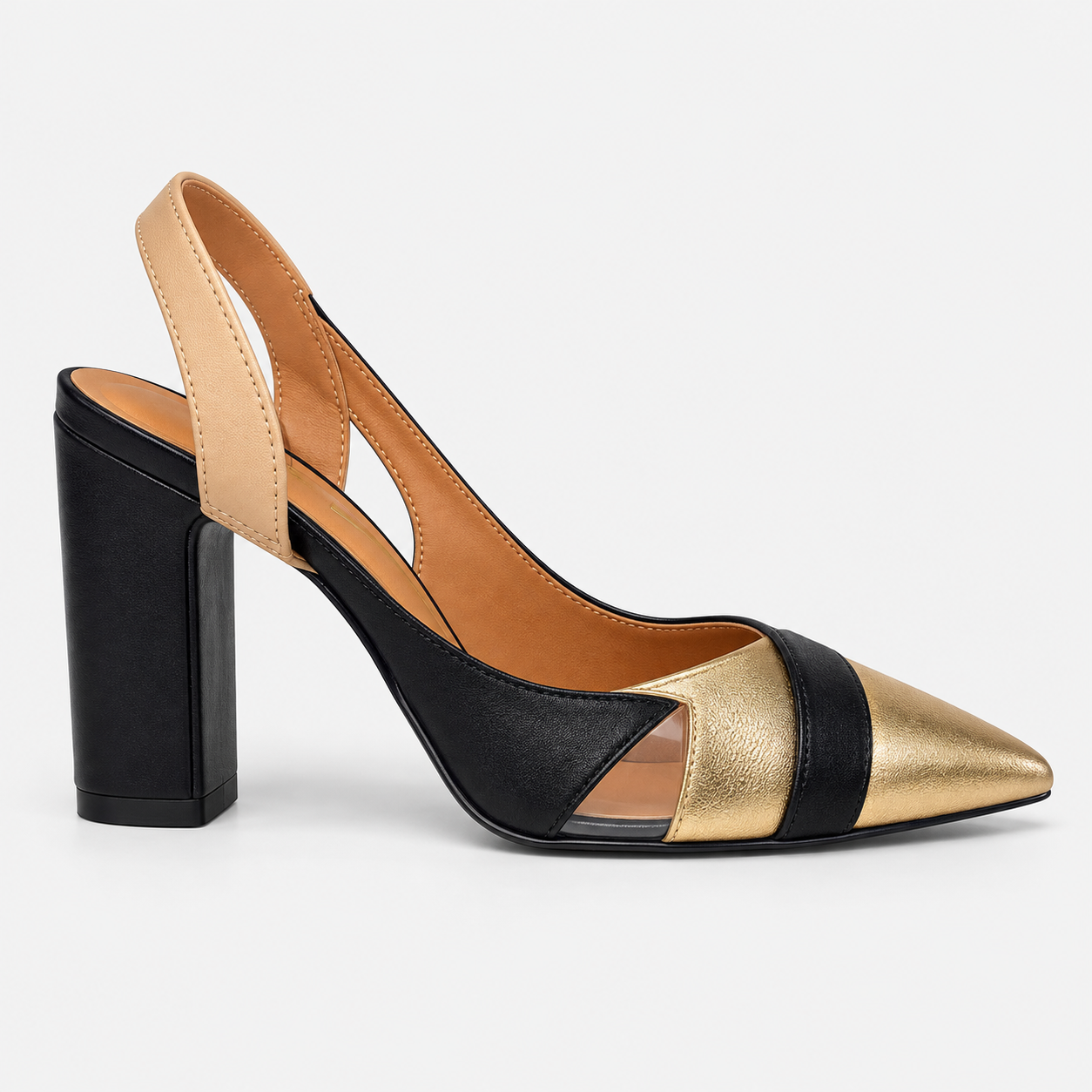 Zapato Vicky - Color Negro Dorado