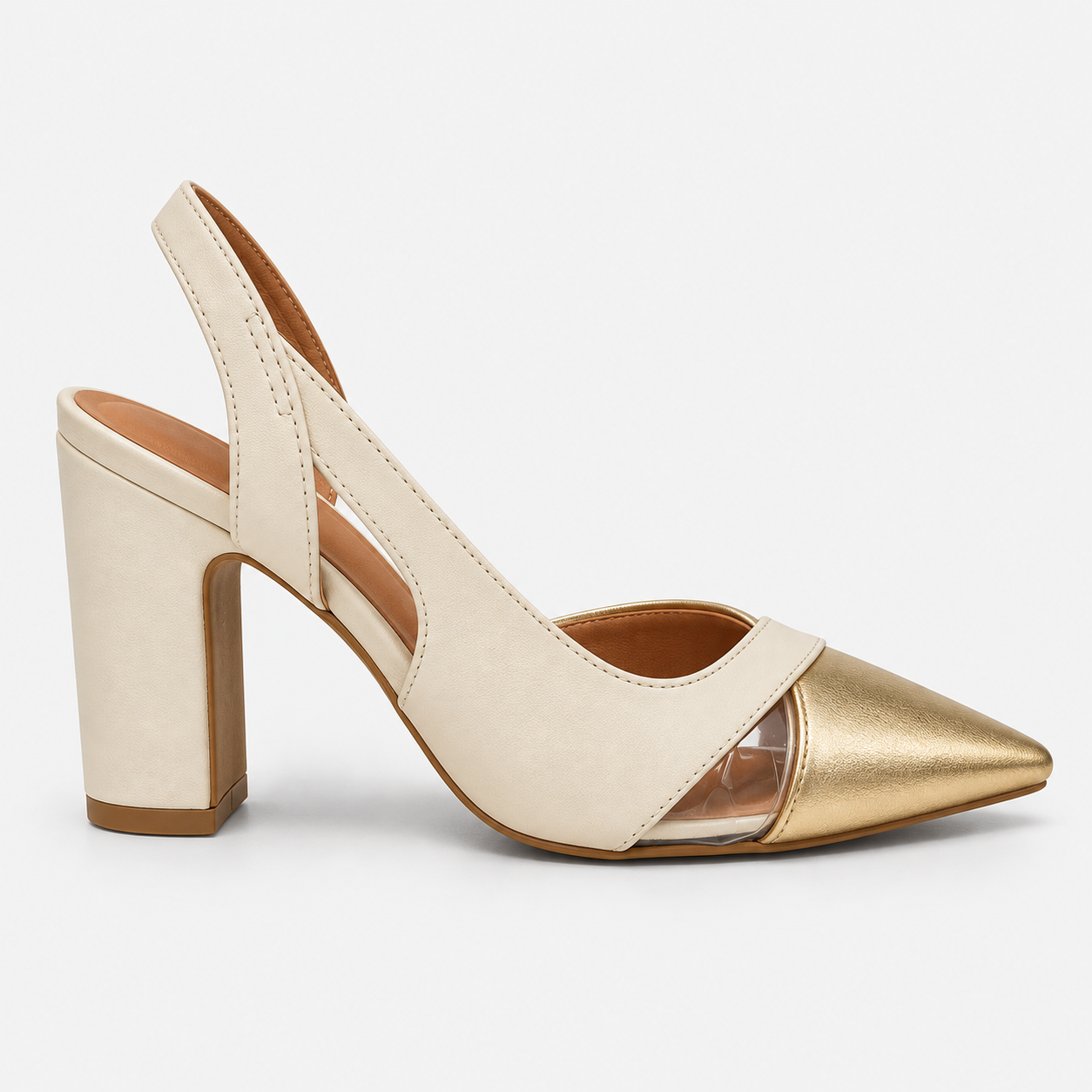 Zapato Tamy - Color Beige Dorado